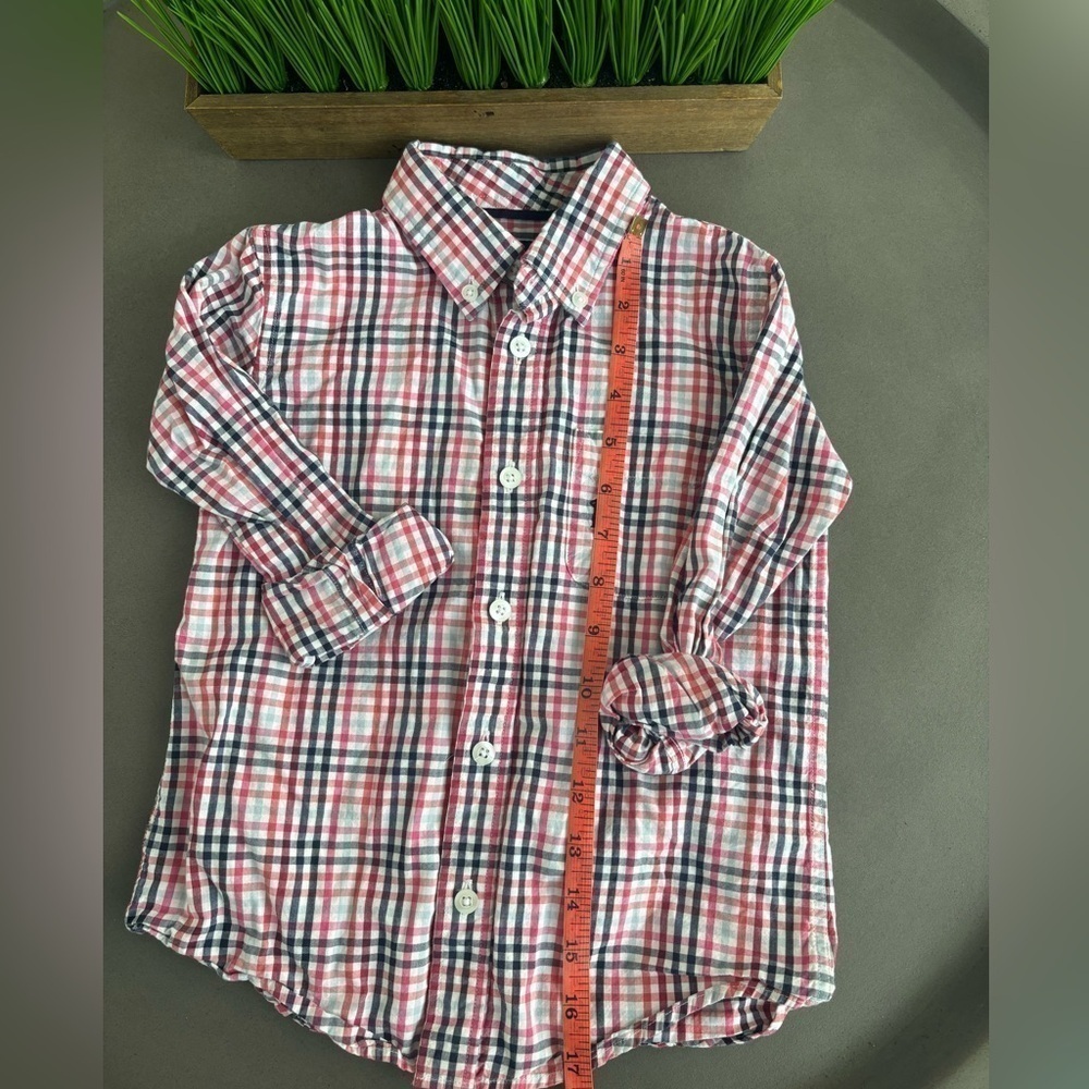 Johnnie- O Boys Plaid Button Down Size 4 - Picture 5 of 6